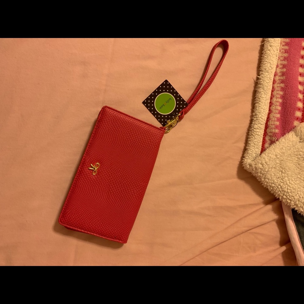 Kelly&Katie pink wristlet / wallet